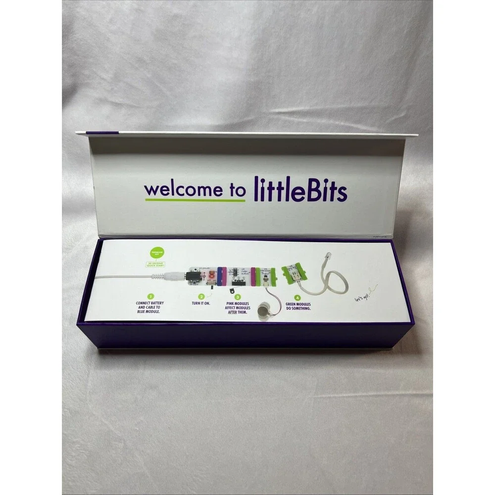 littleBits Premium Kit STEM Toy Electronics Set - 14 Bits Modules - Complete